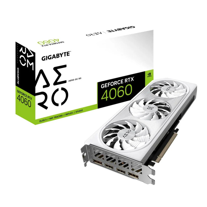 Gigabyte GeForce RTX 4060 AERO OC 8GB GDDR6 Graphics Card -  كرت الشاشة